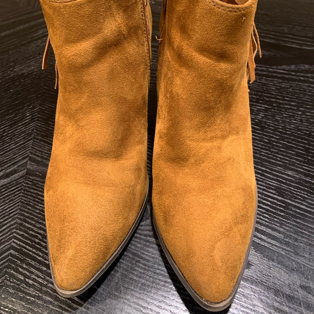 Tan booties